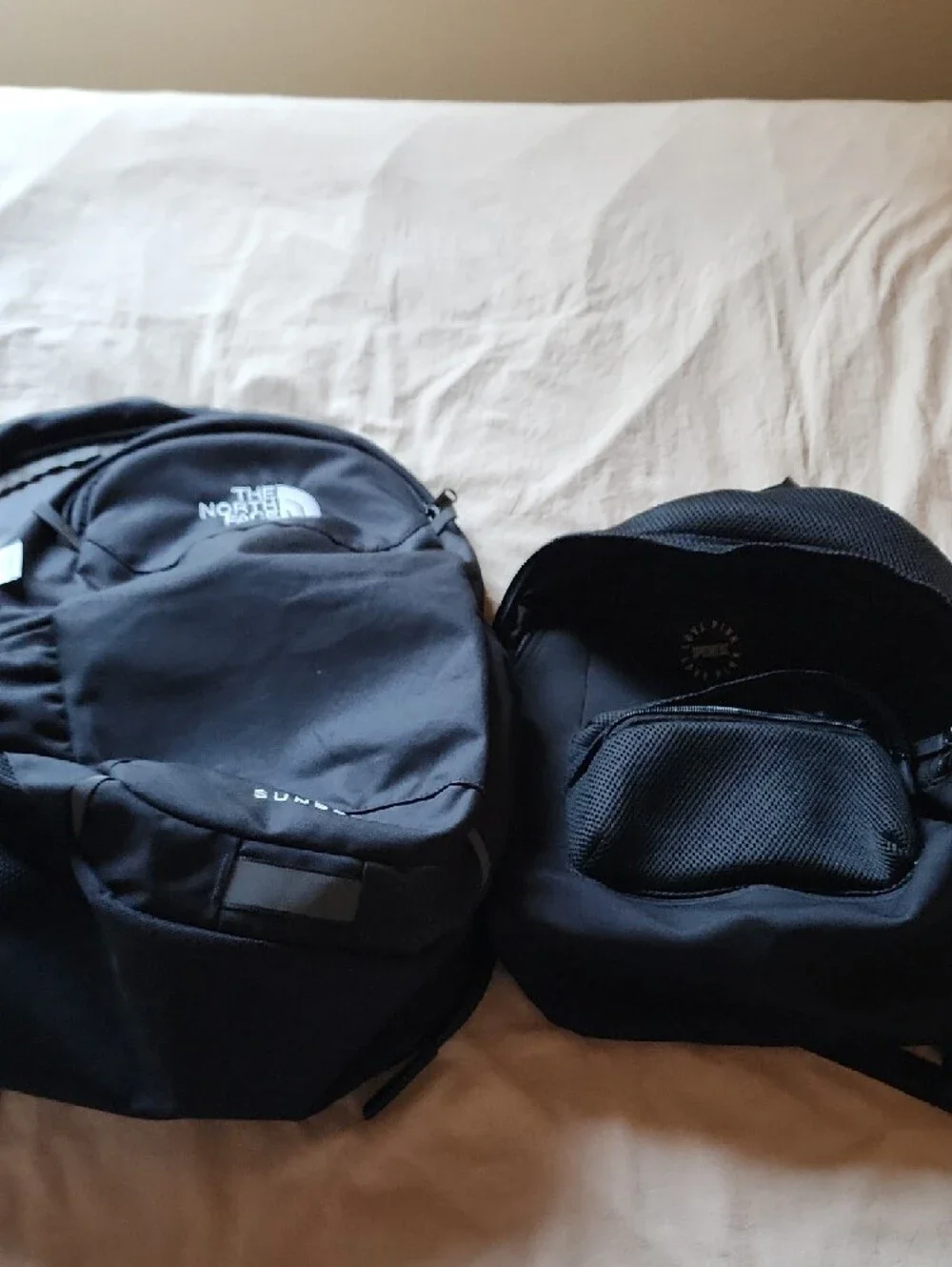 PINK Victoria's Secret Black Backpack with Front Pocket